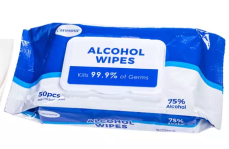 Alcohol Cleaning Wipes- 50 Per Pack- 75% Alcohol - David Scott Company